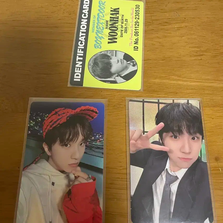 보이넥스트도어 보넥도 운학 포토카드 포카 양도 판매