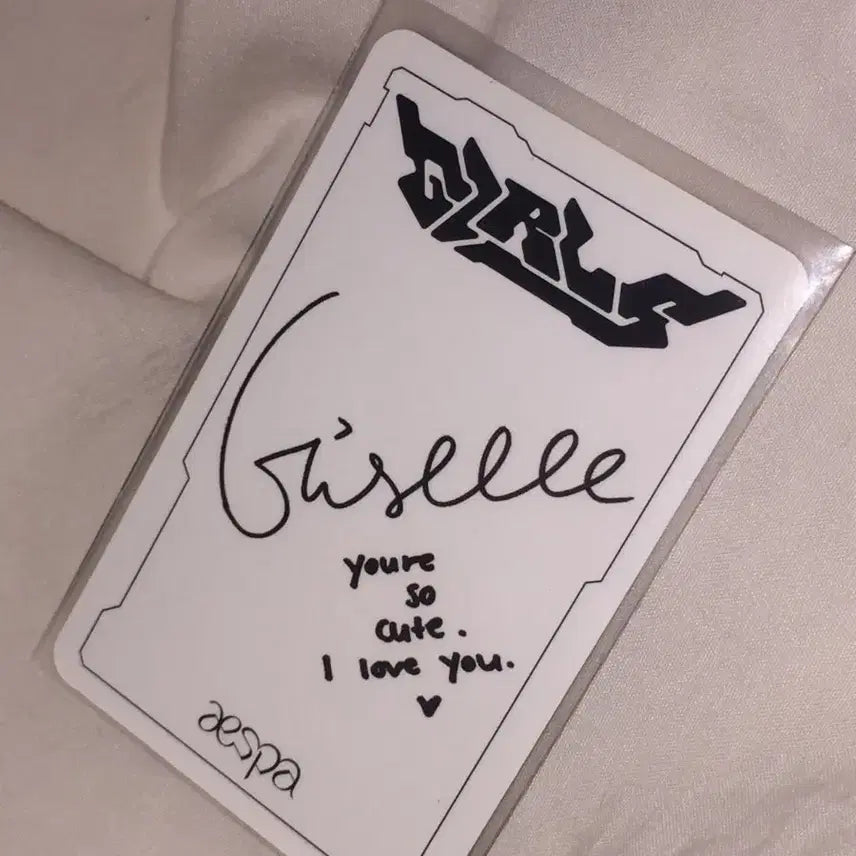 에스파 지젤 걸스 미국 익스클루시브 US Exclusive 포토카드 포카