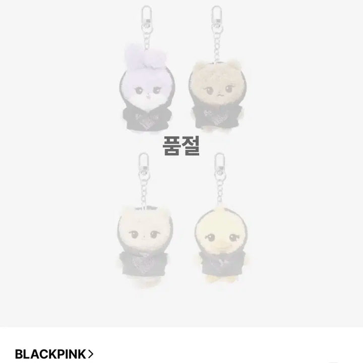 양도) 블랙핑크 포카 미공포 특전 미니키링