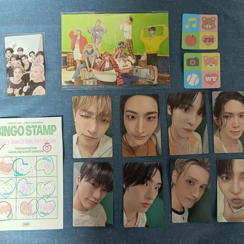 에이티즈 7주년 8룸 팝업 특전 입장 포카 세트 일괄