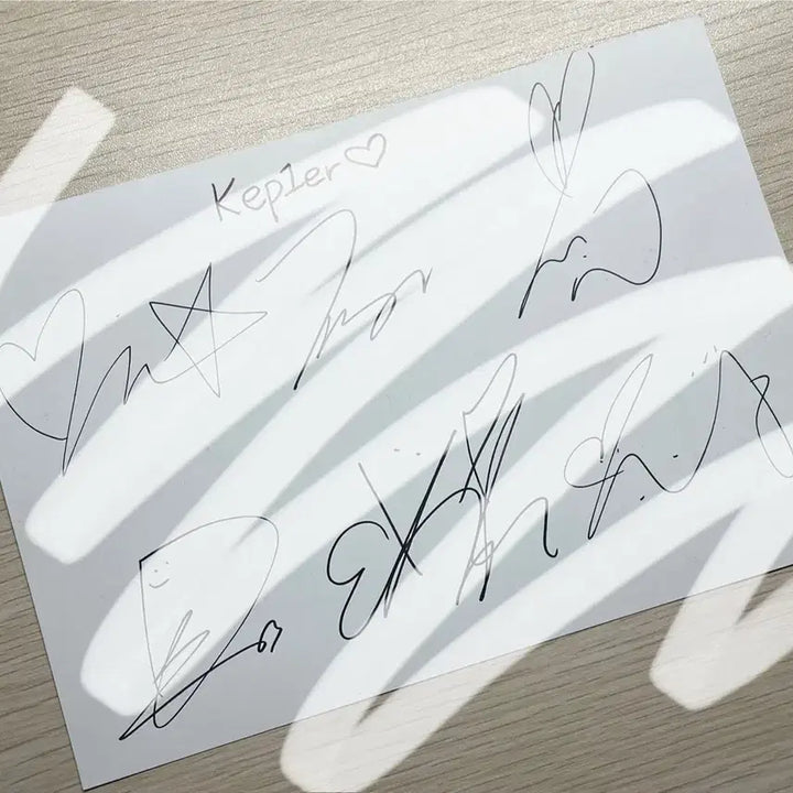 케플러 친필 싸인(서영은 제외)