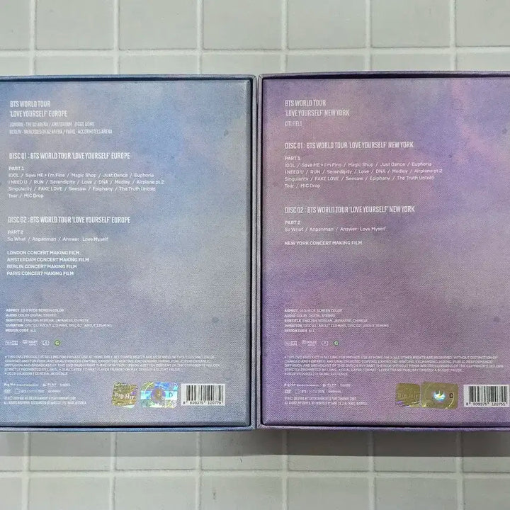 일괄) 방탄소년단 LYS 뉴욕 유럽 dvd 세트 방탄디비디