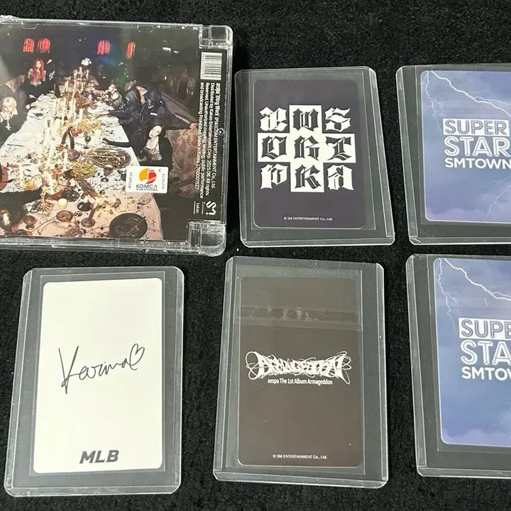 에스파 카리나 윈터 지젤 닝닝 슈스엠 아마겟돈 럭드 포카 일괄 처분