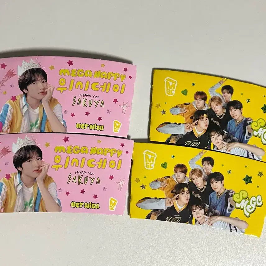 일괄) 엔시티위시 사쿠야 단체 컵홀더 메가