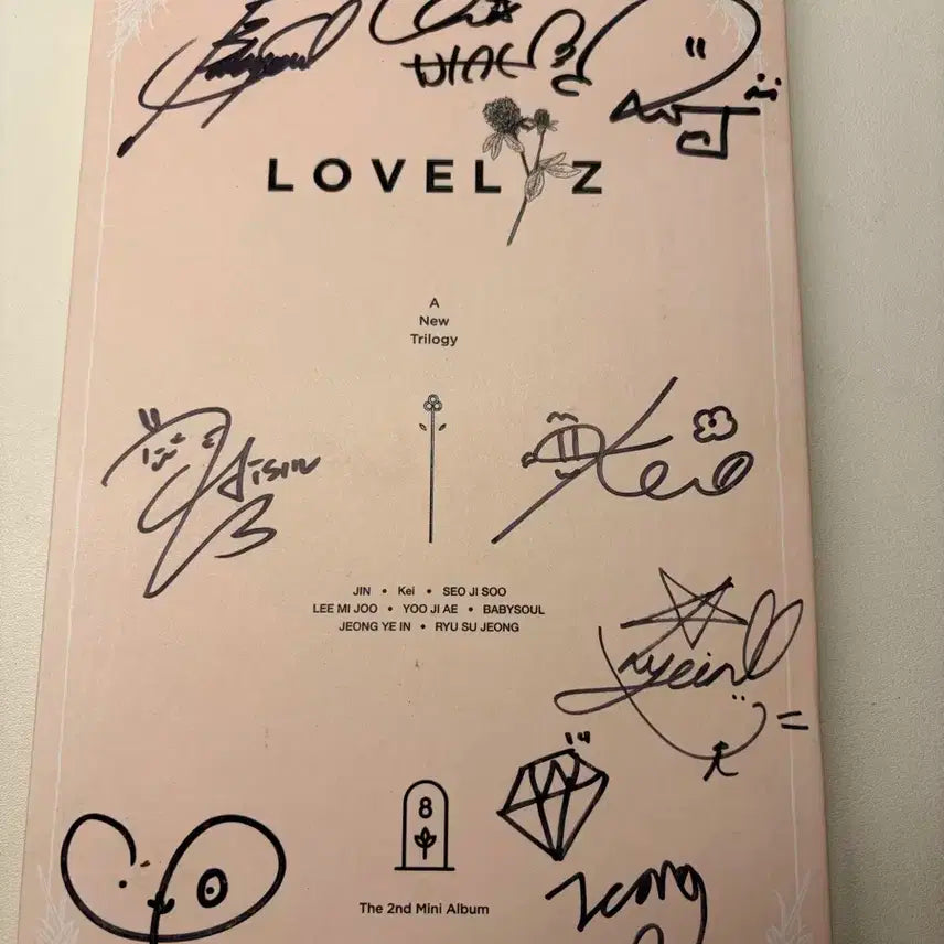 러블리즈 A New Trilogy 앨범 친필싸인