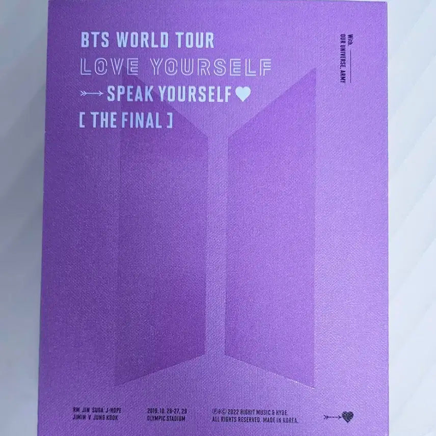 방탄소년단 럽셀 스픽콘 더 파이널DVD(포카X)사진참고