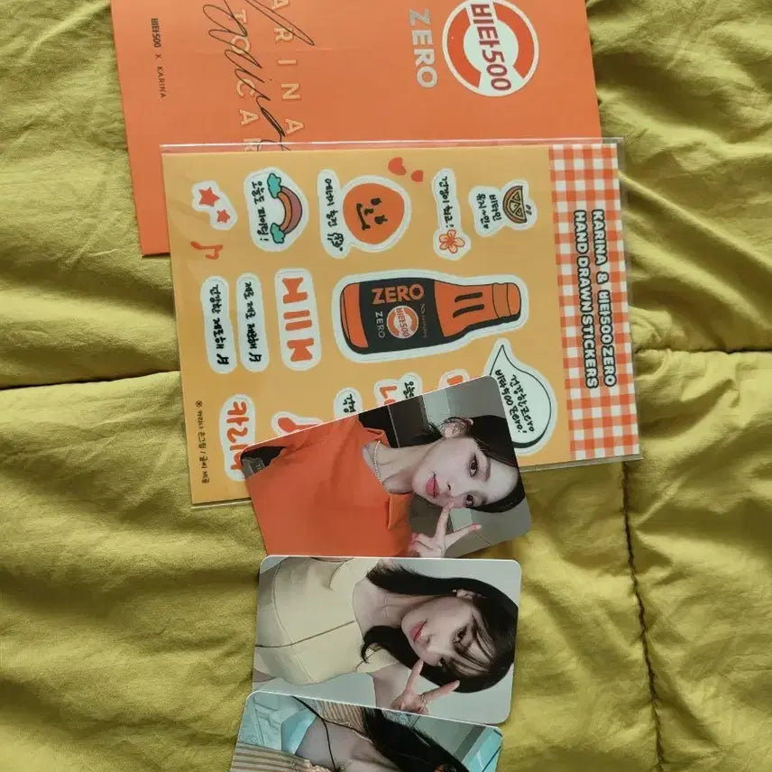 비타500 제로 카리나 포토카드 + 스티커