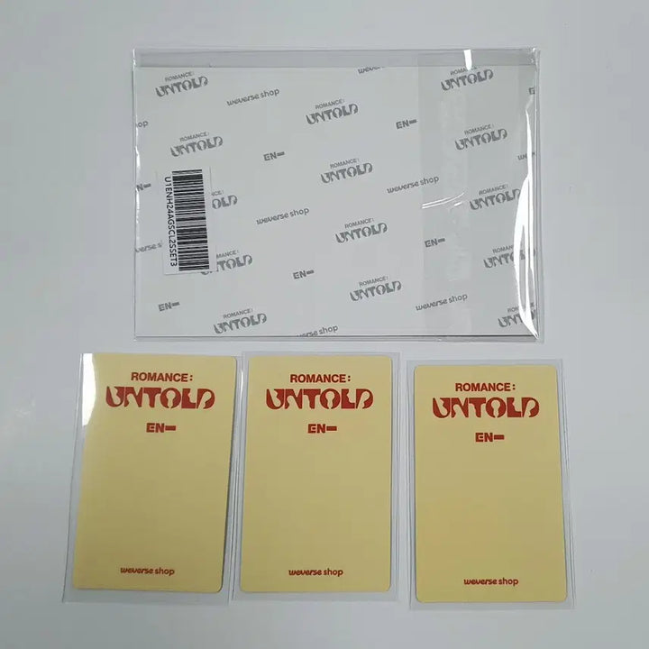 엔하이픈 로맨스 쇼케이스 라이브 위버스 특전 포카