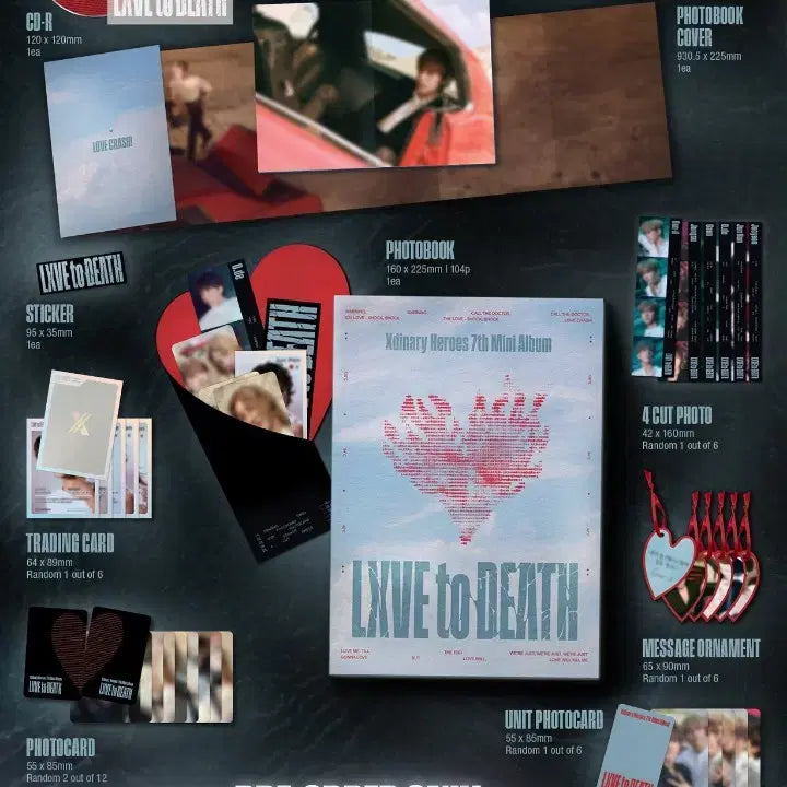엑스디너리 히어로즈  LXVE to DEATH 미개봉 앨범