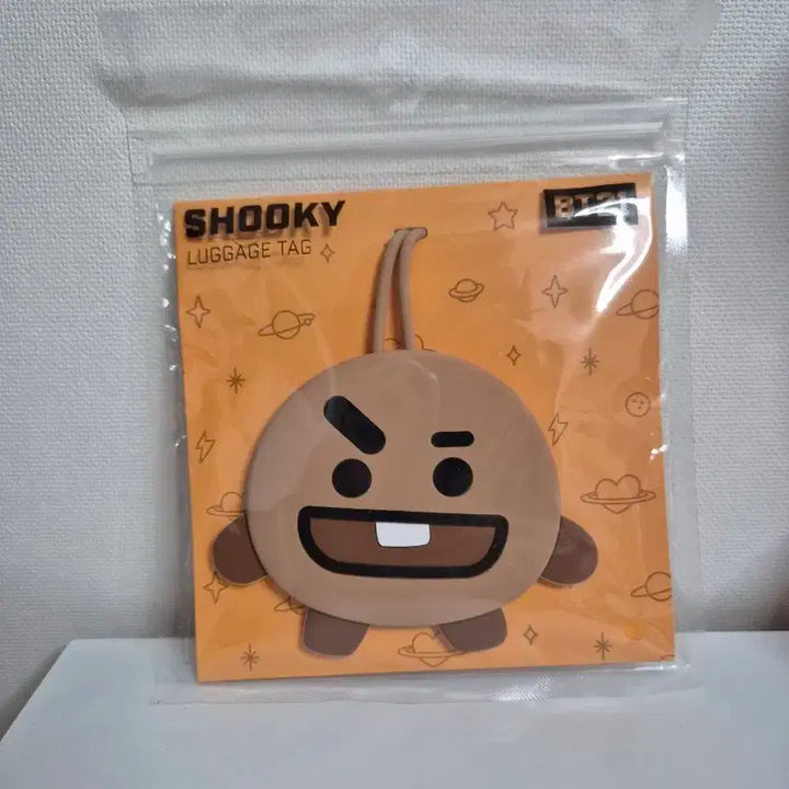 (새상품) BT21 슈키 실리콘 네임택 러기지택 방탄소년단 BTS 슈가