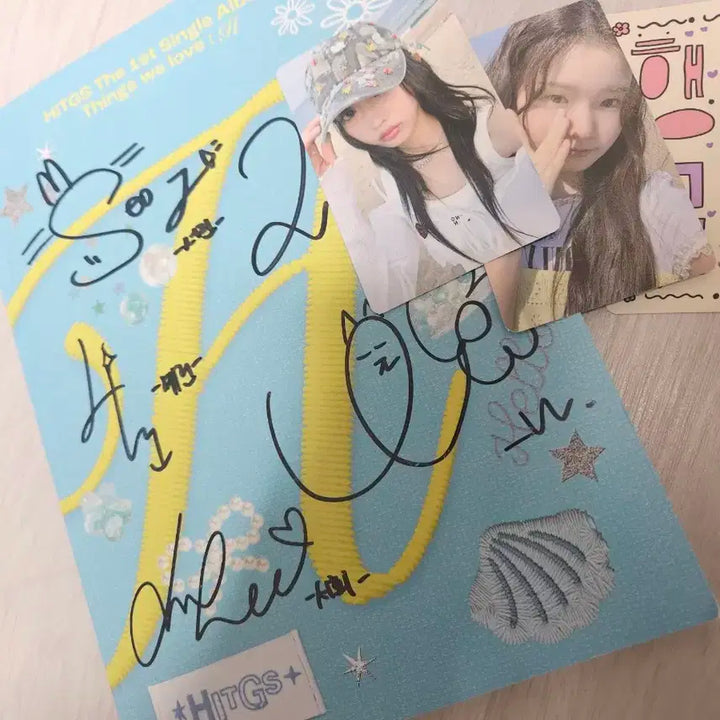 힛지스 HITGS 1집 싸인 포카 비매앨범