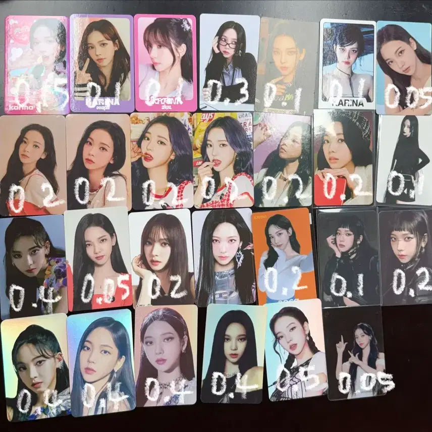 에스파 카리나 포카 포토카드 시그 특전 팝업 홀카 트레카 엠디 콘서트