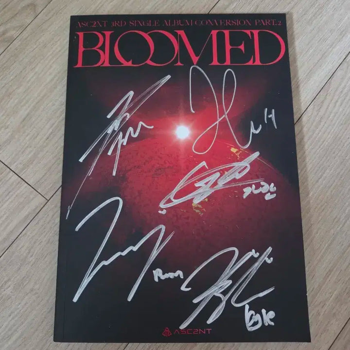 어센트 ASC2NT 친필사인 싸인 비매앨범 kpop 포카