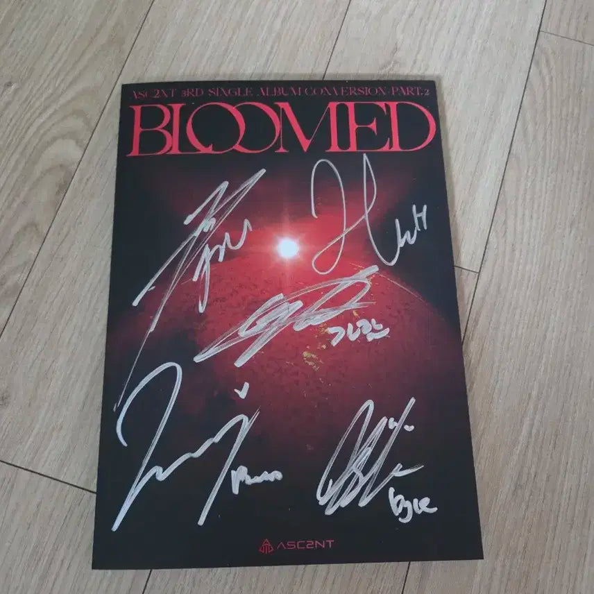 어센트 ASC2NT 친필사인 싸인 비매앨범 kpop 포카