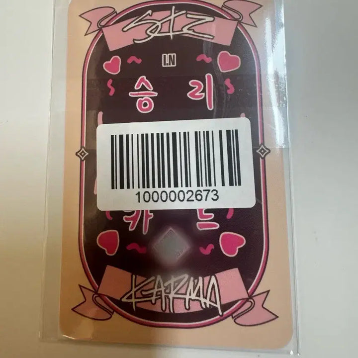스트레이키즈 스키즈 karma 리얼터치 팬즈샵 럭드 아이엔