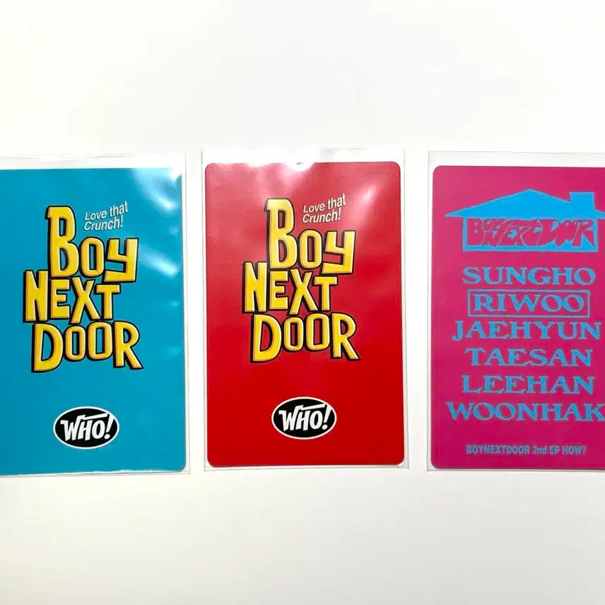 보이넥스트도어 who 태산 이한 how 리우 포카 일괄