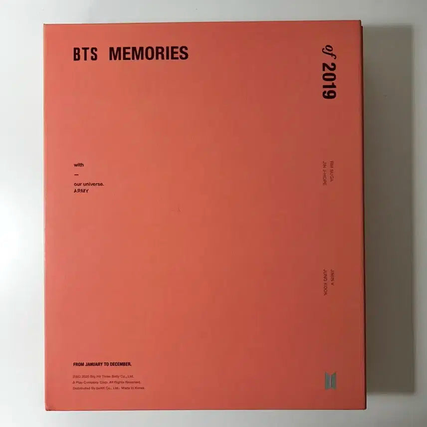 방탄소년단 메모리즈 2019 디비디 BTS Memories 2019