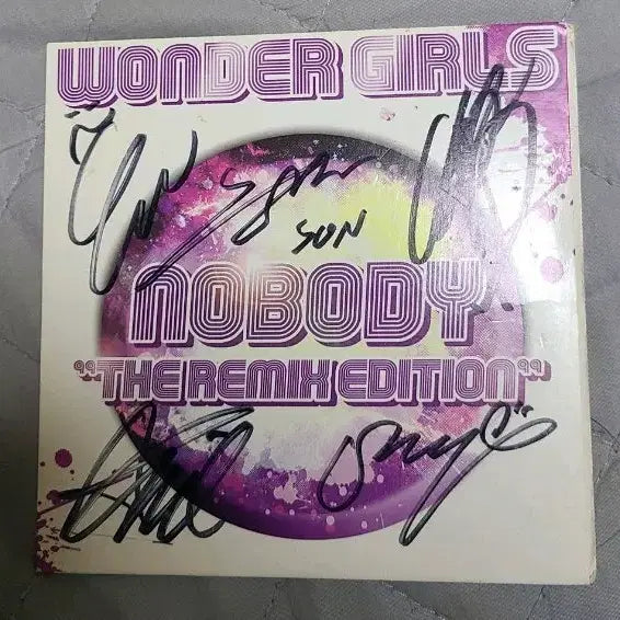 원더걸스 Nobody 사인 앨범 리믹스 에디션 (택포/영어버젼)