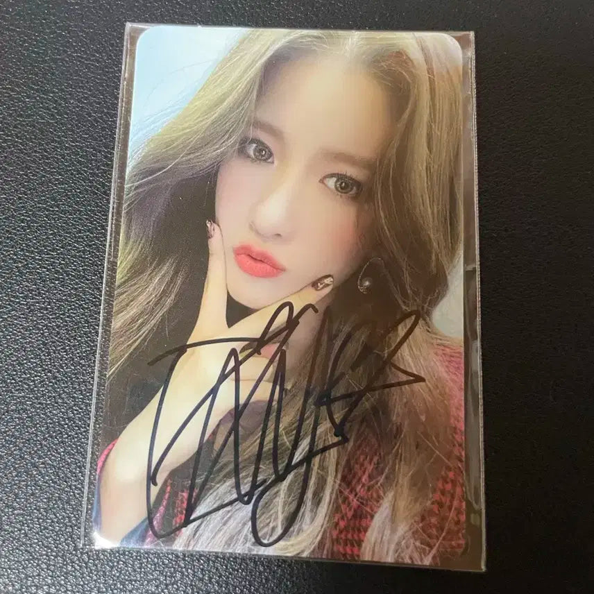 우주소녀 엑시 싸인 포카