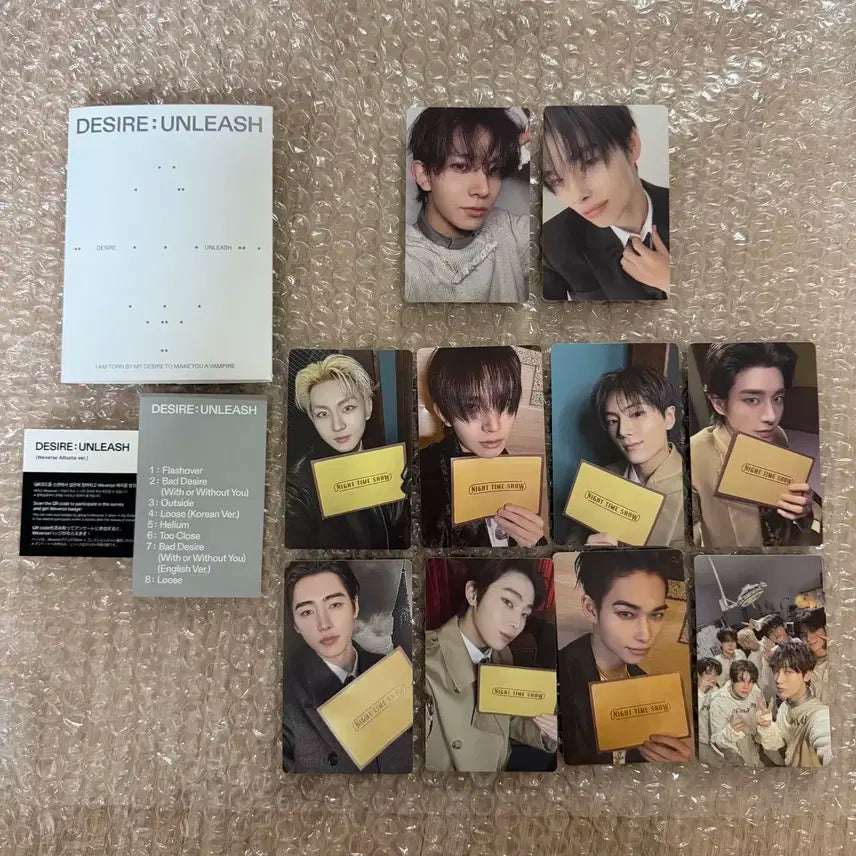 엔하이픈 디자이어 언리쉬 위버스 희승 니키 앨범 포카 양도