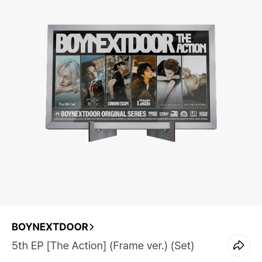 보이넥스트도어 디액션 앨범 6 set 프레임 frame ver.