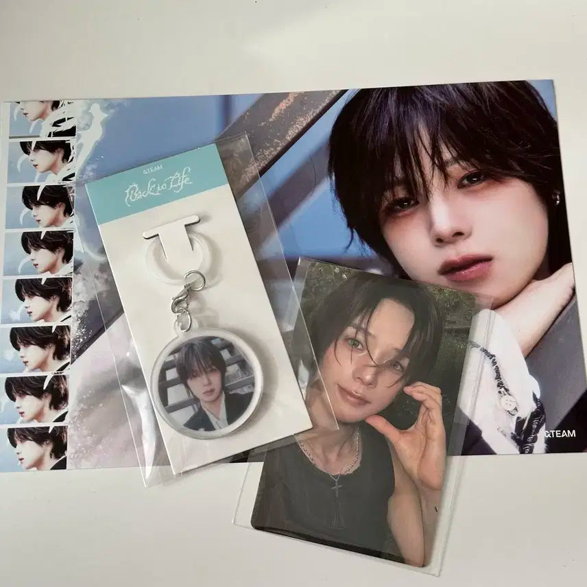 앤팀 케이 실리콘 아크릴참 엽서 위버스 특전 양도