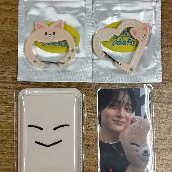 스트레이키즈 스키즈 아이엔 IN 마그네틱 카드지갑+카라비너+럭드세트