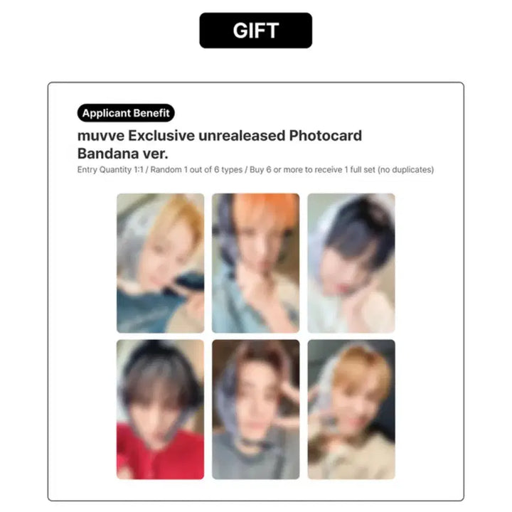 보넥도 디액션 뮤브 반다나 특전포카 양도 분철 성호리우명재현태산이한운학