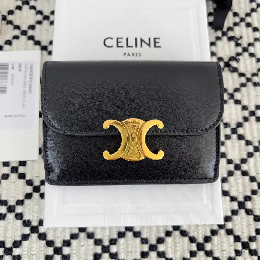 BUNJANG] Celine Triomphe Card Holder Wallet / [S급 풀구성] 셀린느