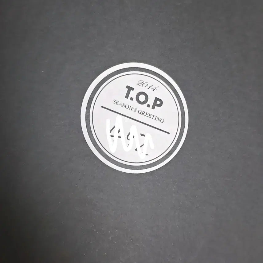 BUNJANG] Bigbang TOP 2014 Season's Greetings Numbering Item / 빅뱅