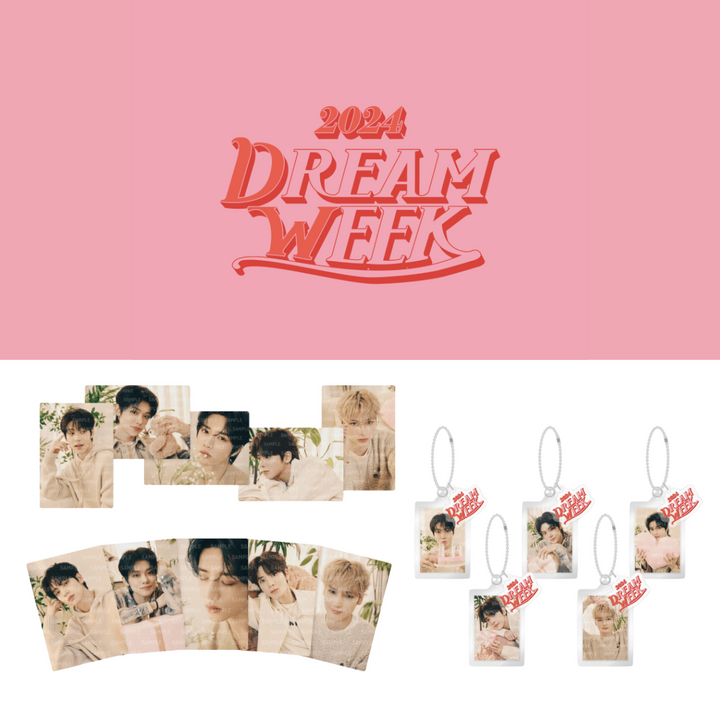 TXT - 2024 Dream Week Official MD (Mini Photocard Ver.1, Ver.2, Photo Keyring) - HALLYUSUPERSTORE