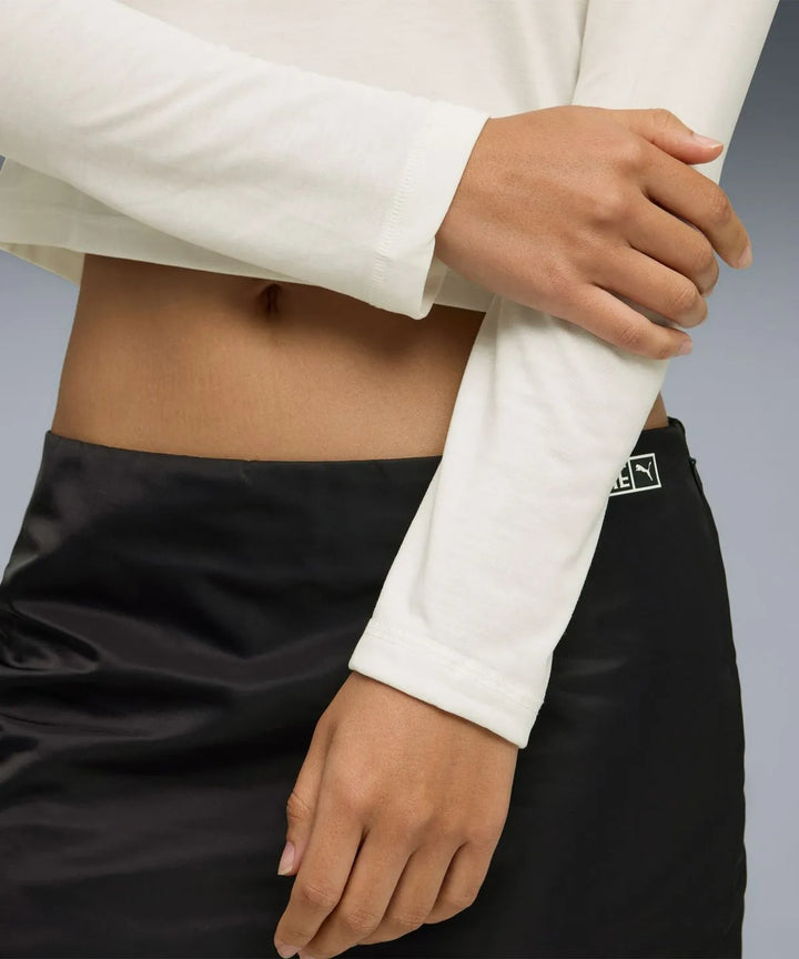 ** ROSE X PUMA - Puma x Rose Slim Long Sleeve T-Shirt - Warm White / 633805-77