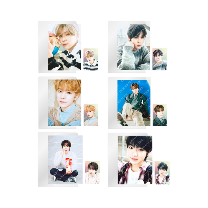 NCT Wish - "Wish Station" Official MD (4x6 Photo, Postcard + Hologram Photocard) - HALLYUSUPERSTORE