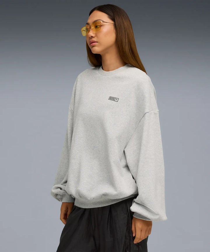 ** ROSE X PUMA -  Oversized Crew TR - Flat Light Gray / 633803-10