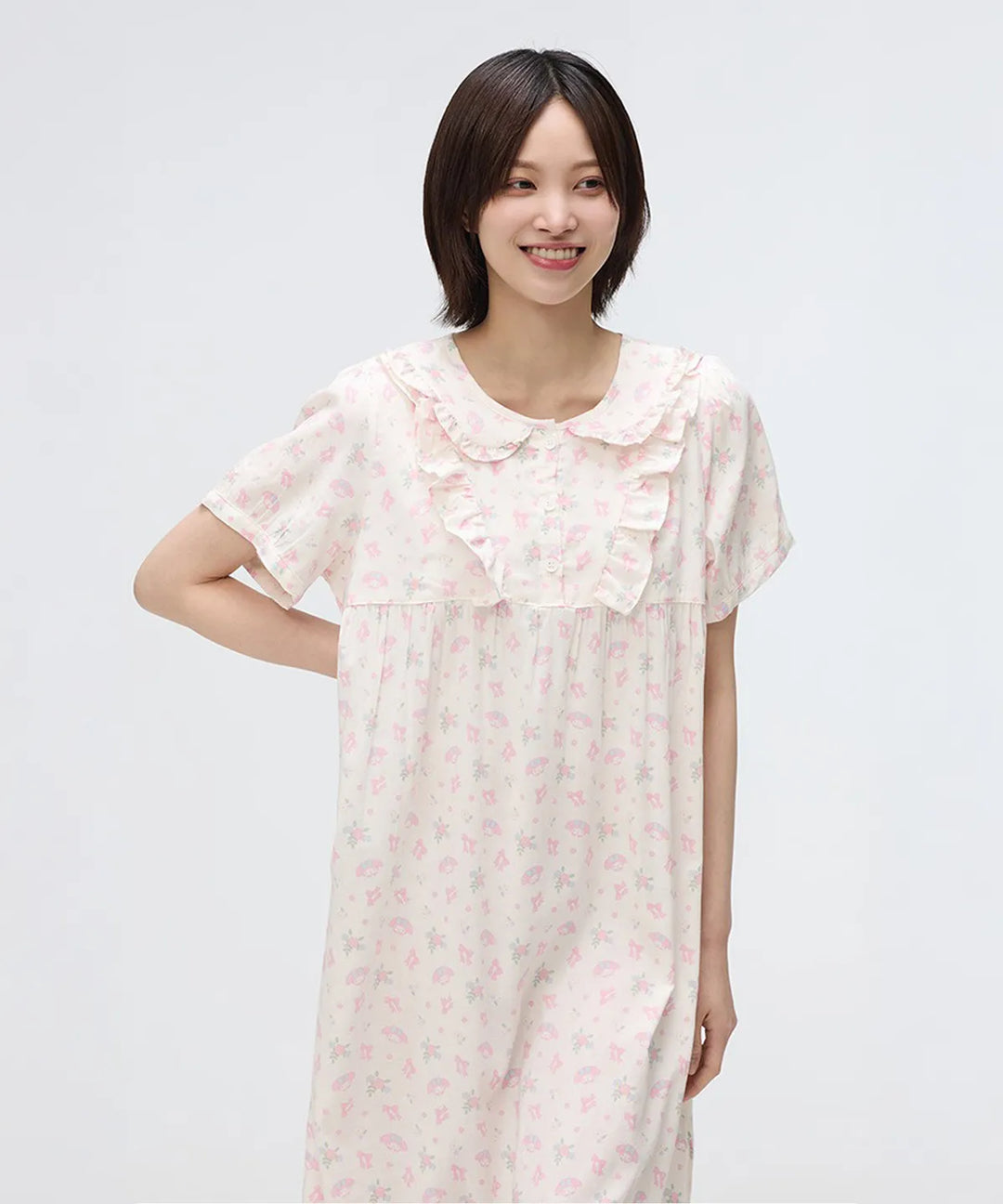 ** Sanrio - nogon nogon L/S Pajamas ivory (Only Freesize)