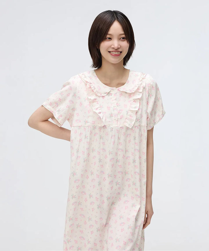 ** Sanrio - nogon nogon L/S Pajamas ivory (Only Freesize)