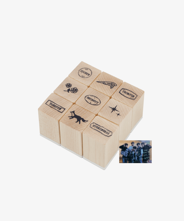 TXT - "Minisode 3 : Tomorrow" Official MD (Keyring, Badge Set, Wooden Stamp Set) - HALLYUSUPERSTORE