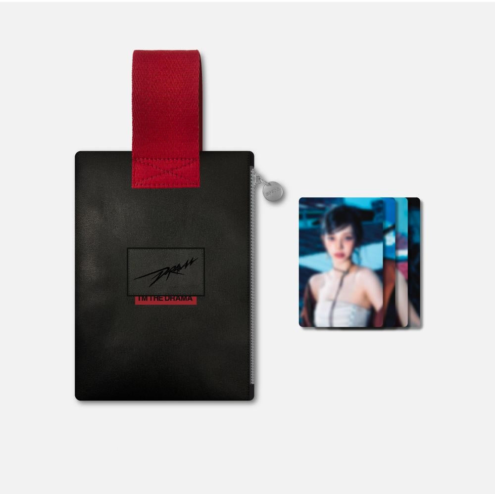 Aespa - [Black] Drama Official MD (Badge Set, Photo Keyring, Strap Pouch)