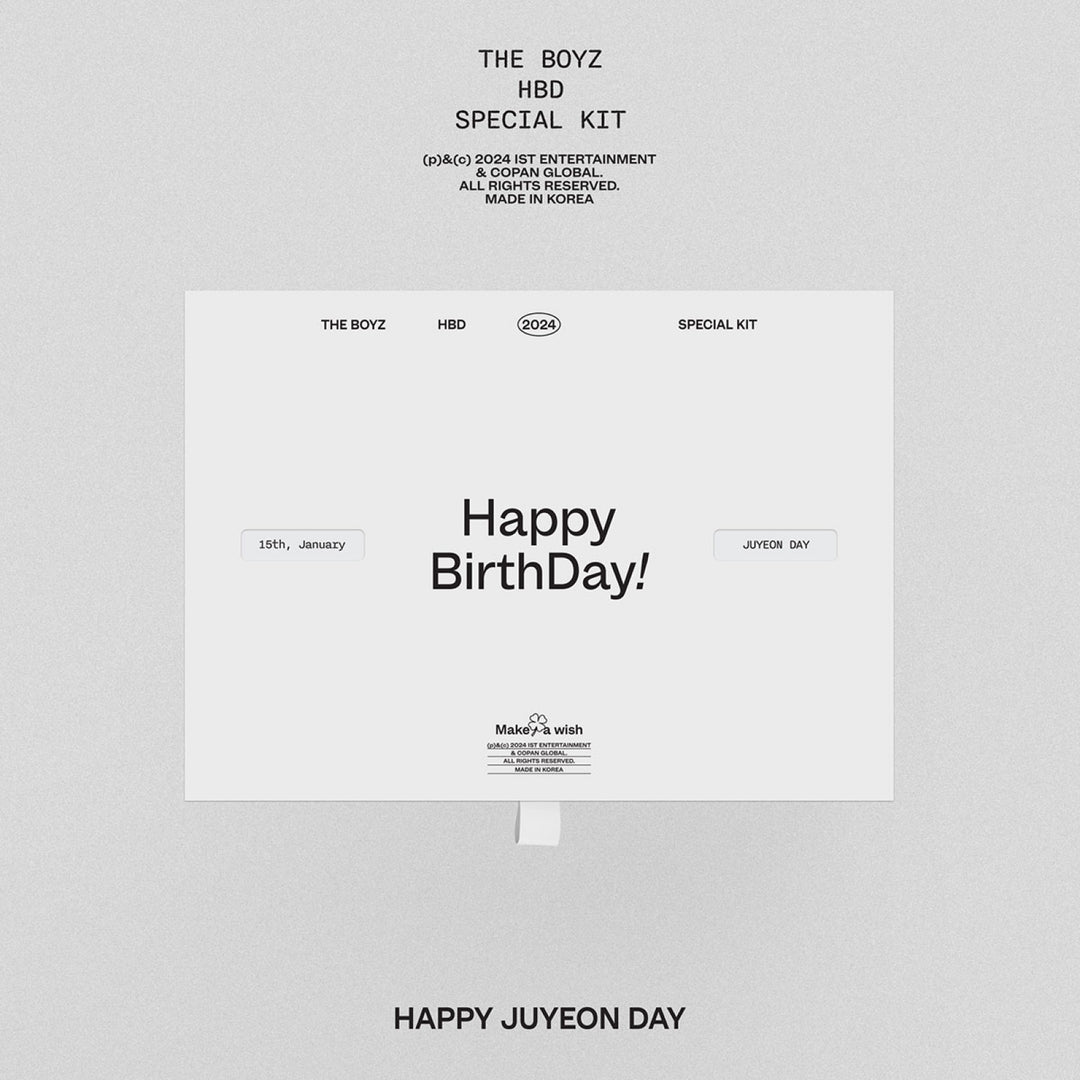JuYeon (of The Boyz) - The Boyz HBD Juyeon Special Kit + P.O.B - HALLYUSUPERSTORE