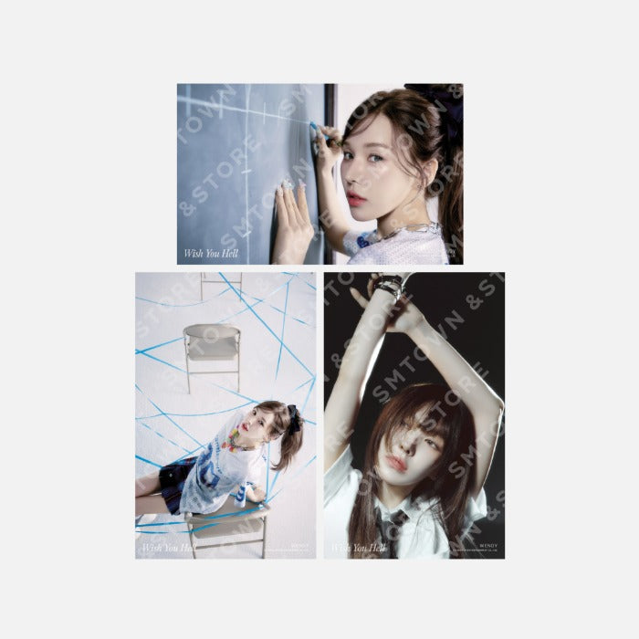[Pre-Order] Wendy (of Red Velvet) - [Wish You Hell] Official MD (4x6 Photo Set, A4 Photo Set, Postcard + Hologram Photocard Set, Postcard Set)