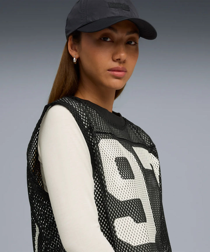 ** ROSE X PUMA - Puma x Rose Relaxed Mesh Top - Black / 633804-01