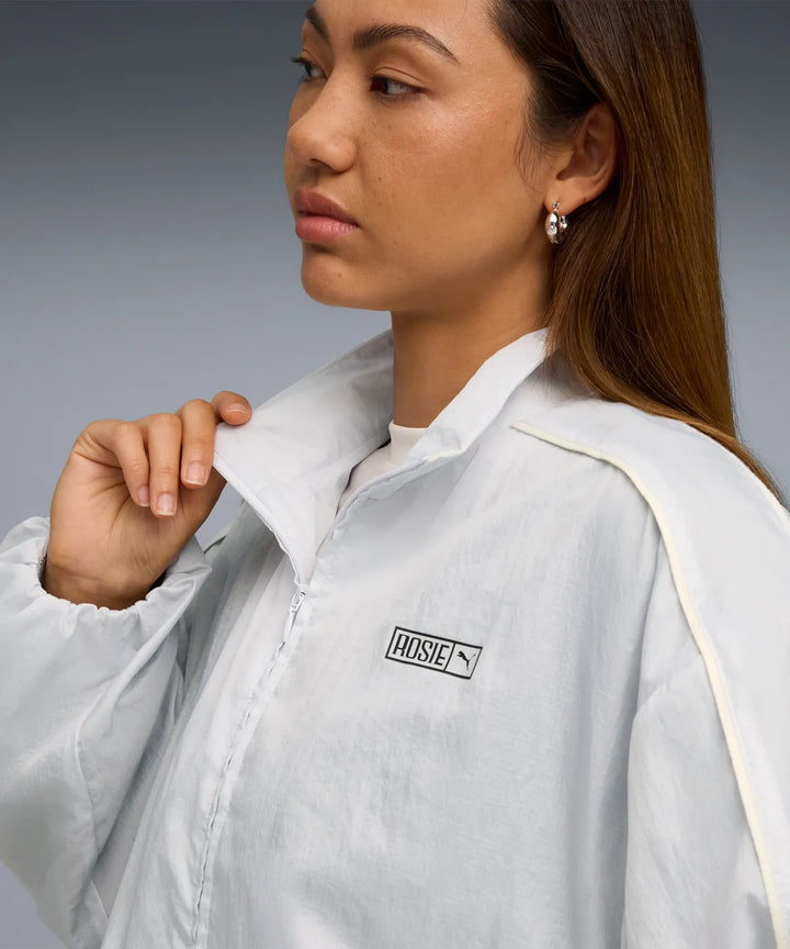 ** ROSE X PUMA - Puma x Rosé T7 Oversized Track Jacket WV - Silver Mist / 633793-32