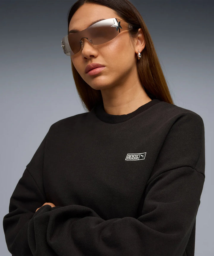 ** ROSE X PUMA -  Oversized Crew TR - Black / 633803-01