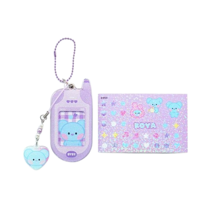 BT21 - Minini Retro Phone Keyring (Choose Member) - HALLYUSUPERSTORE