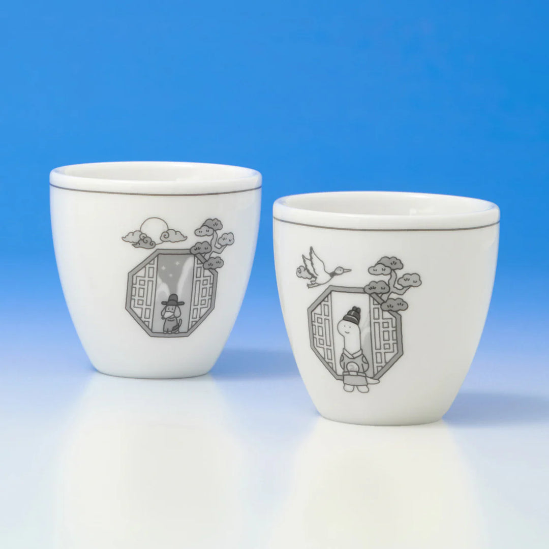 ** JOGUMAN - KOREA EDITION CERAMIC SOJU SHOT GLASS SET