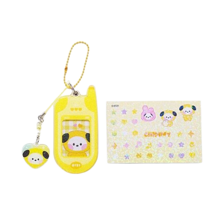 BT21 - Minini Retro Phone Keyring (Choose Member) - HALLYUSUPERSTORE