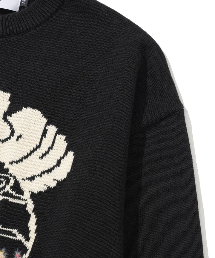 **QWER -Siyeon Let's love donut round knit Black