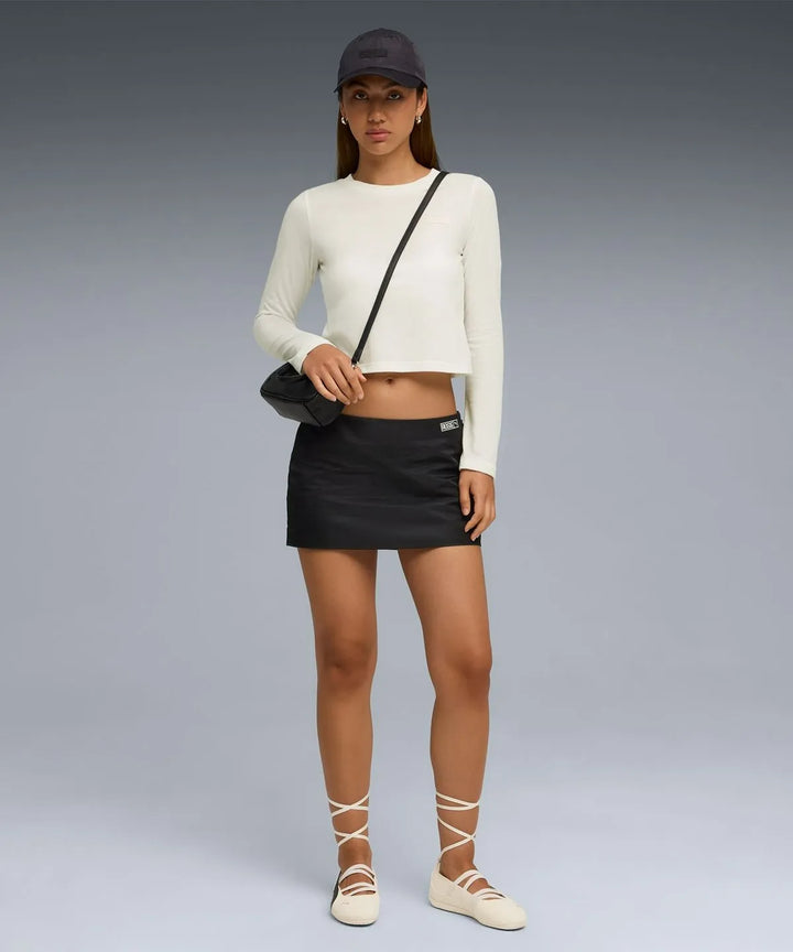 ** ROSE X PUMA - Puma x Rose Slim Long Sleeve T-Shirt - Warm White / 633805-77