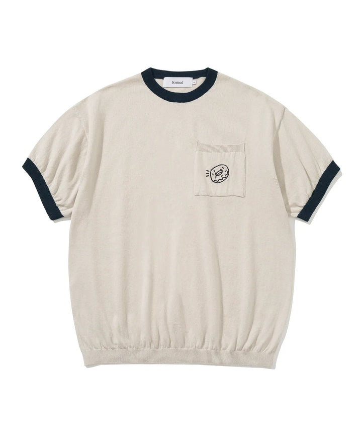 **QWER -Siyeon Doughnut Pocket Round Knitwear SWISS