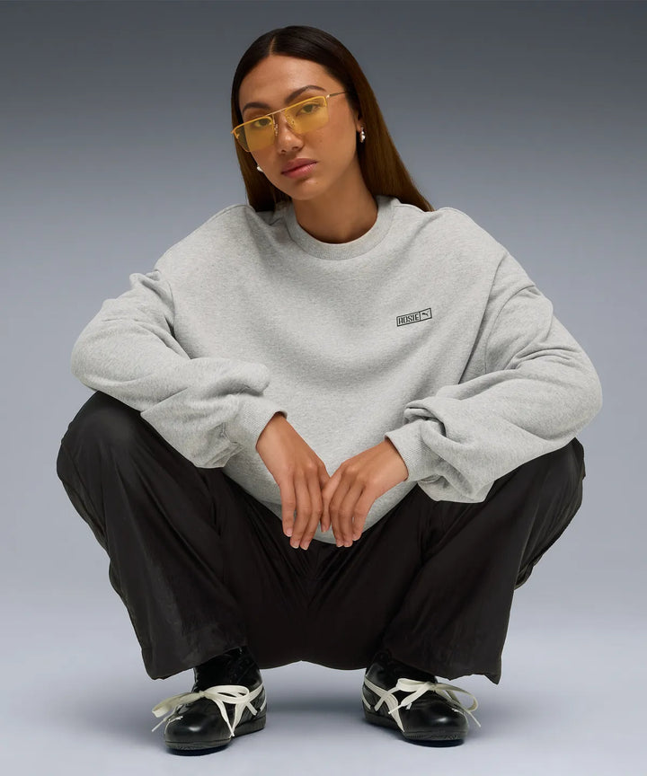 ** ROSE X PUMA -  Oversized Crew TR - Flat Light Gray / 633803-10